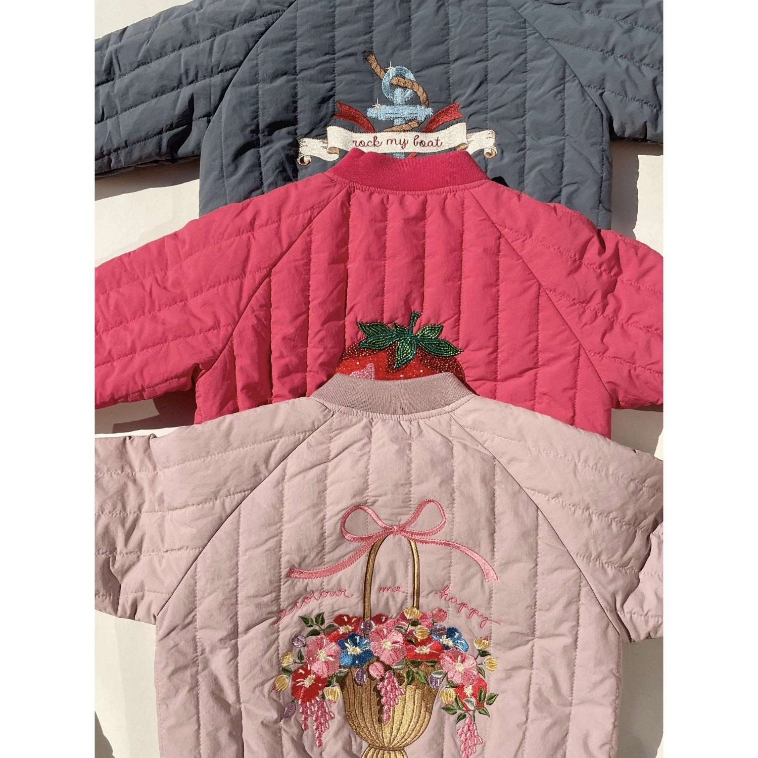 Konges Sljd Deauville Mauve Juno Bomber Jacket Beading