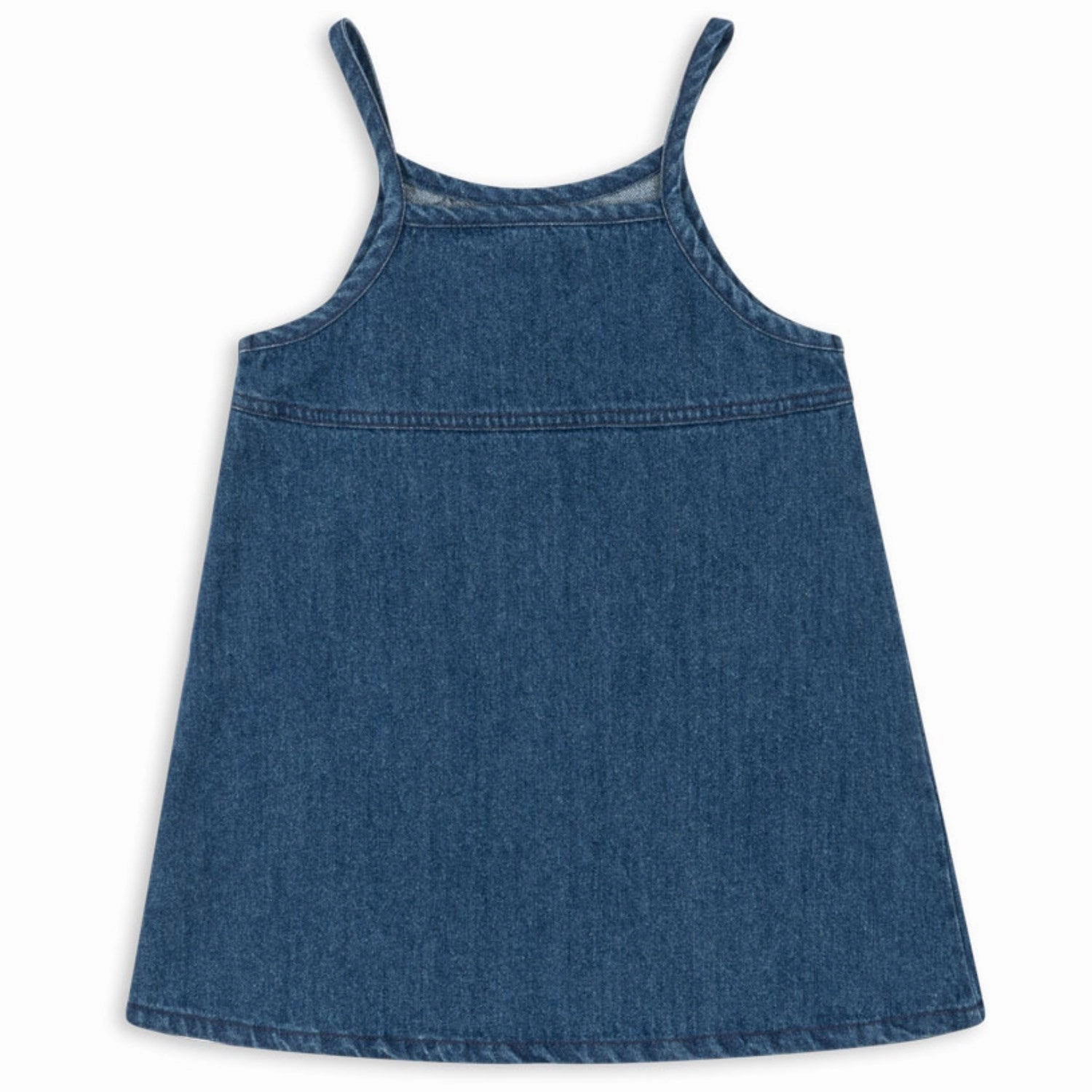 Konges Sljd Denim Blue Magot Strap Dress Gots Oversized