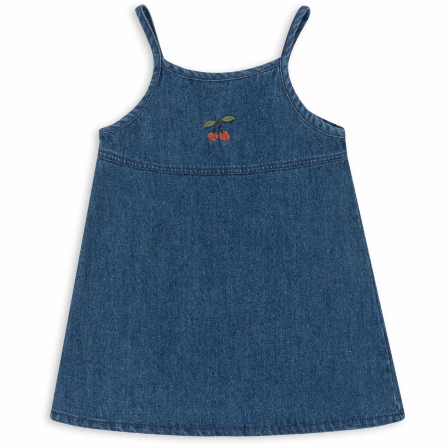 Konges Sljd Denim Blue Magot Strap Dress Gots Oversized Pattern