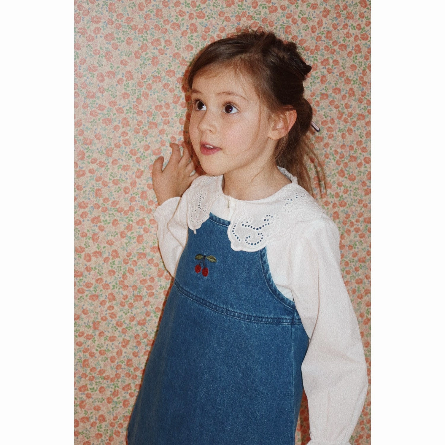 Konges Sljd Denim Blue Magot Strap Dress Gots Oversized