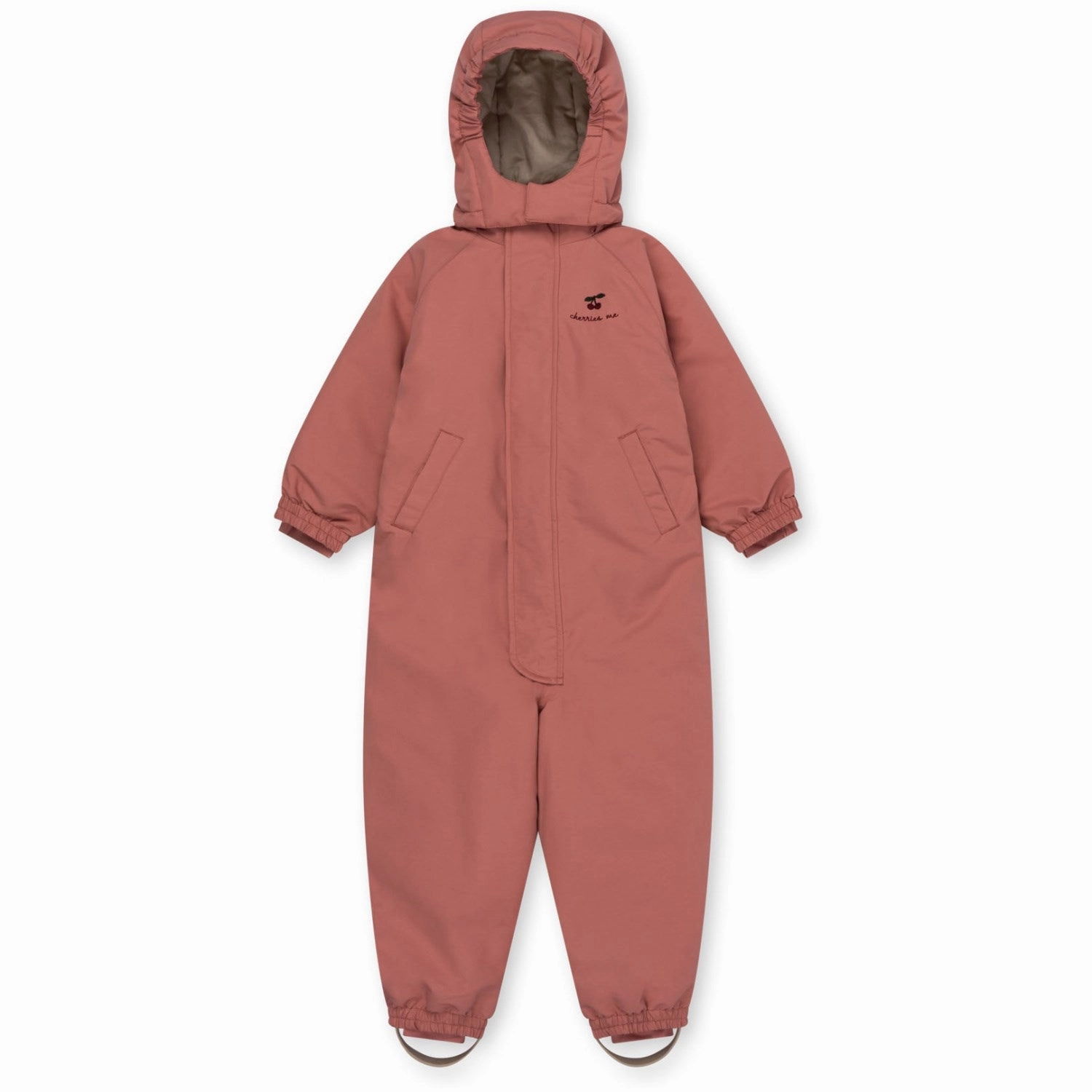 Konges Sljd Desert Sand Nohr Snowsuit Solid Fabric Embroidery