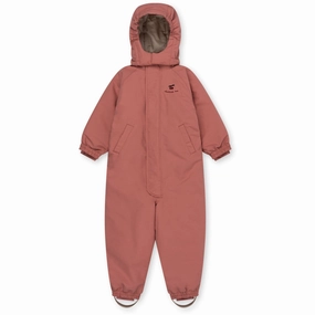 Konges Sljd Desert Sand Nohr Snowsuit Solid Fabric Embroidery