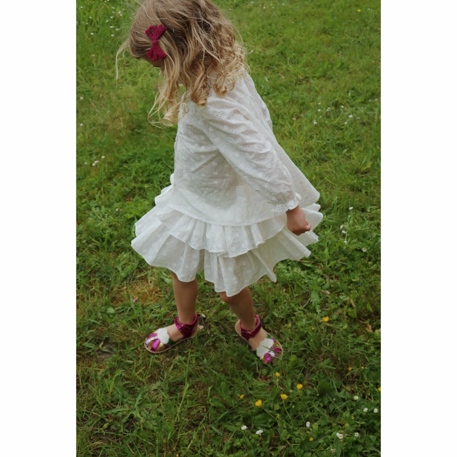 Konges Sljd Flamingo Plume Rainbow Sandal Custom shoes