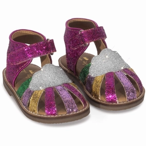 Konges Sljd Flamingo Plume Rainbow Sandal Custom shoes Soccer cleats