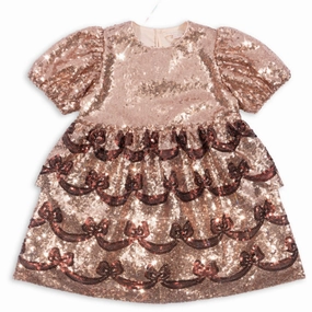 Konges Sljd Gold Blush Starla Bow Wow Dress Unique Timeless