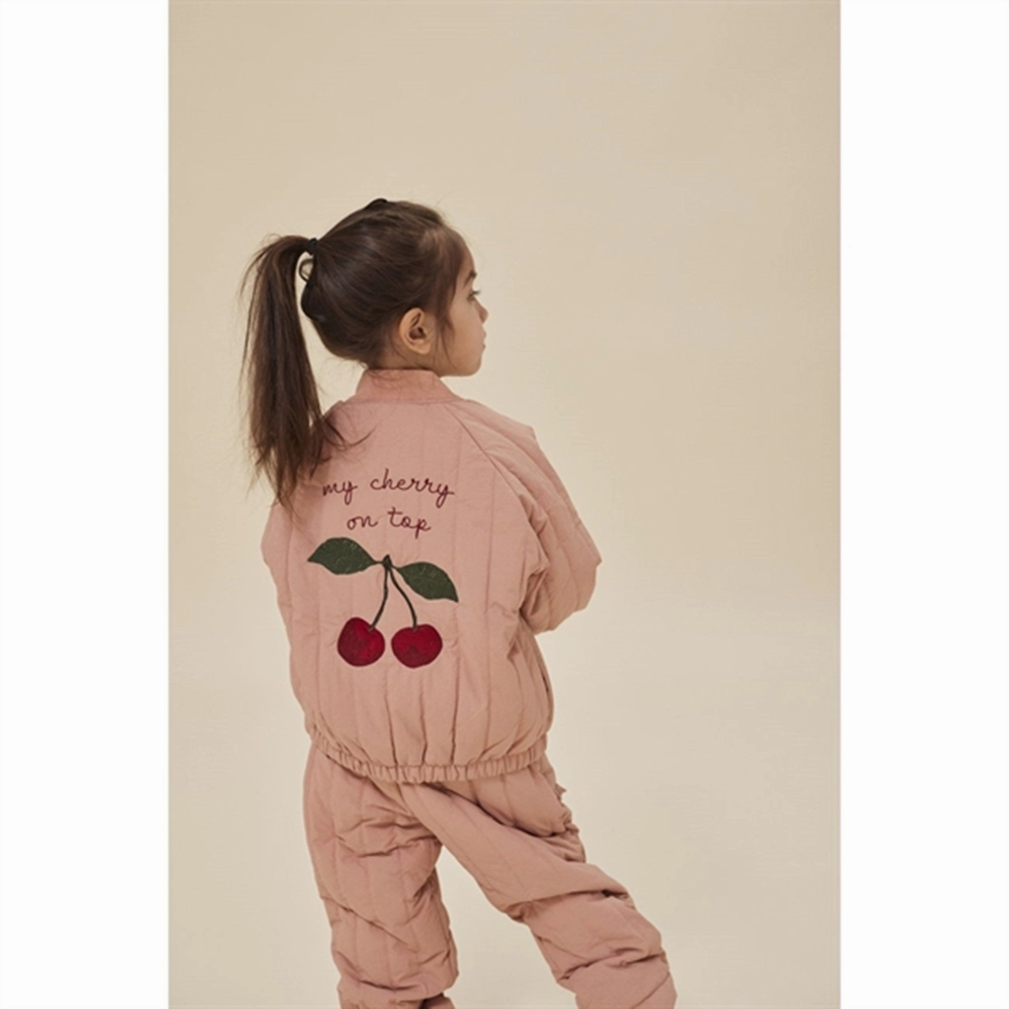 Konges Sljd Juno Frill Bomber Thermo Jacket Cameo Brown Polyester