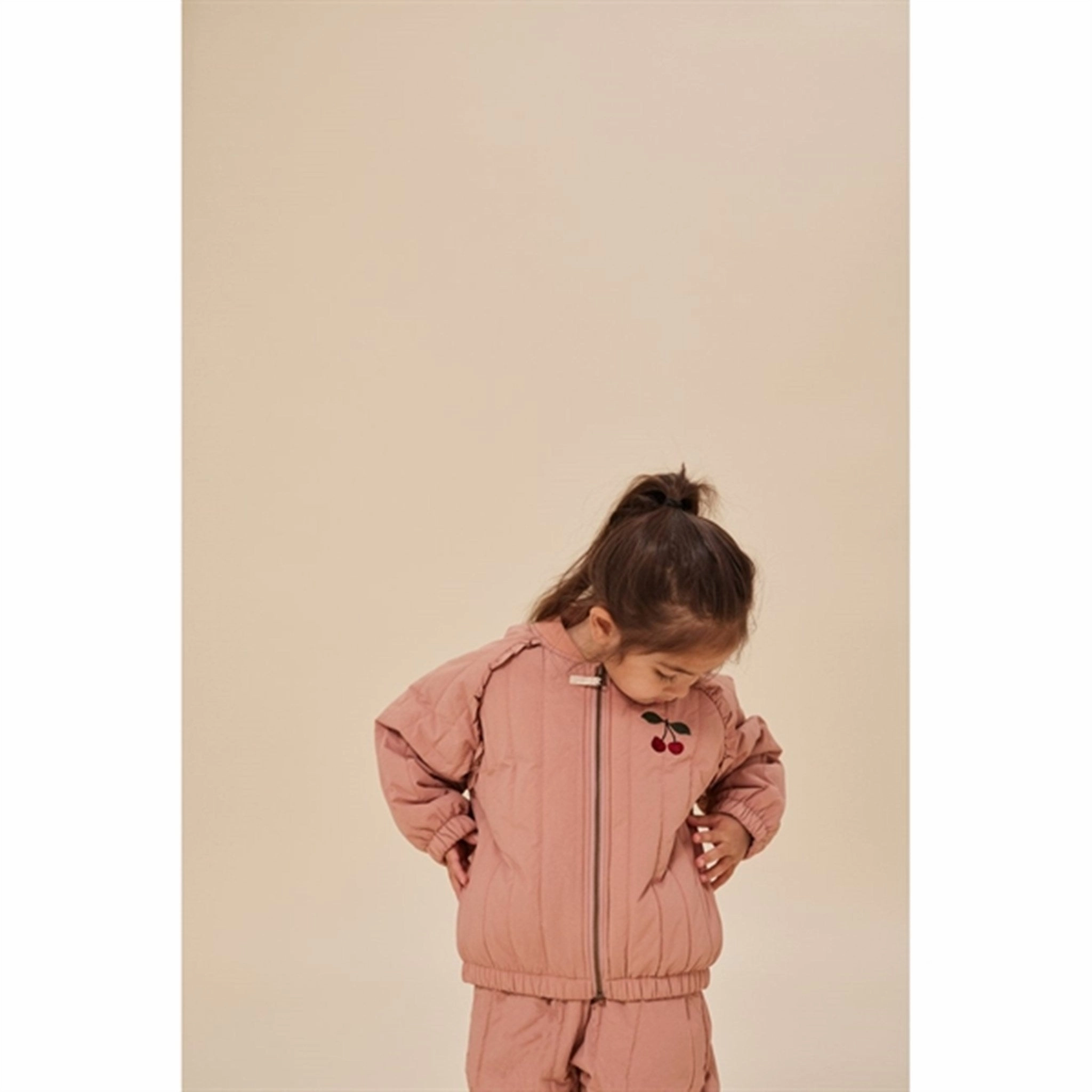 Konges Sljd Juno Frill Bomber Thermo Jacket Cameo Brown Polyester
