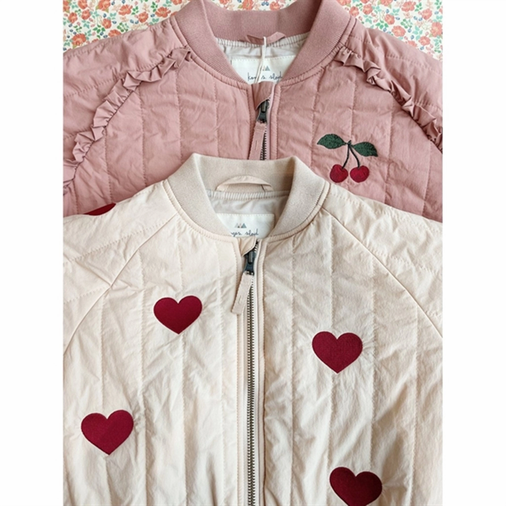 Konges Sljd Juno Frill Bomber Thermo Jacket Cameo Brown Polyester