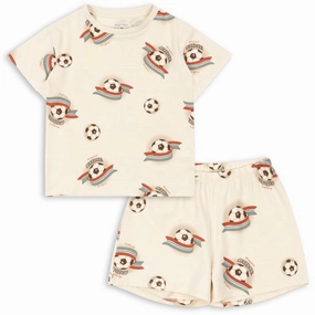 Konges Sljd Kick It Basic Set Gots Fitted Ruffle