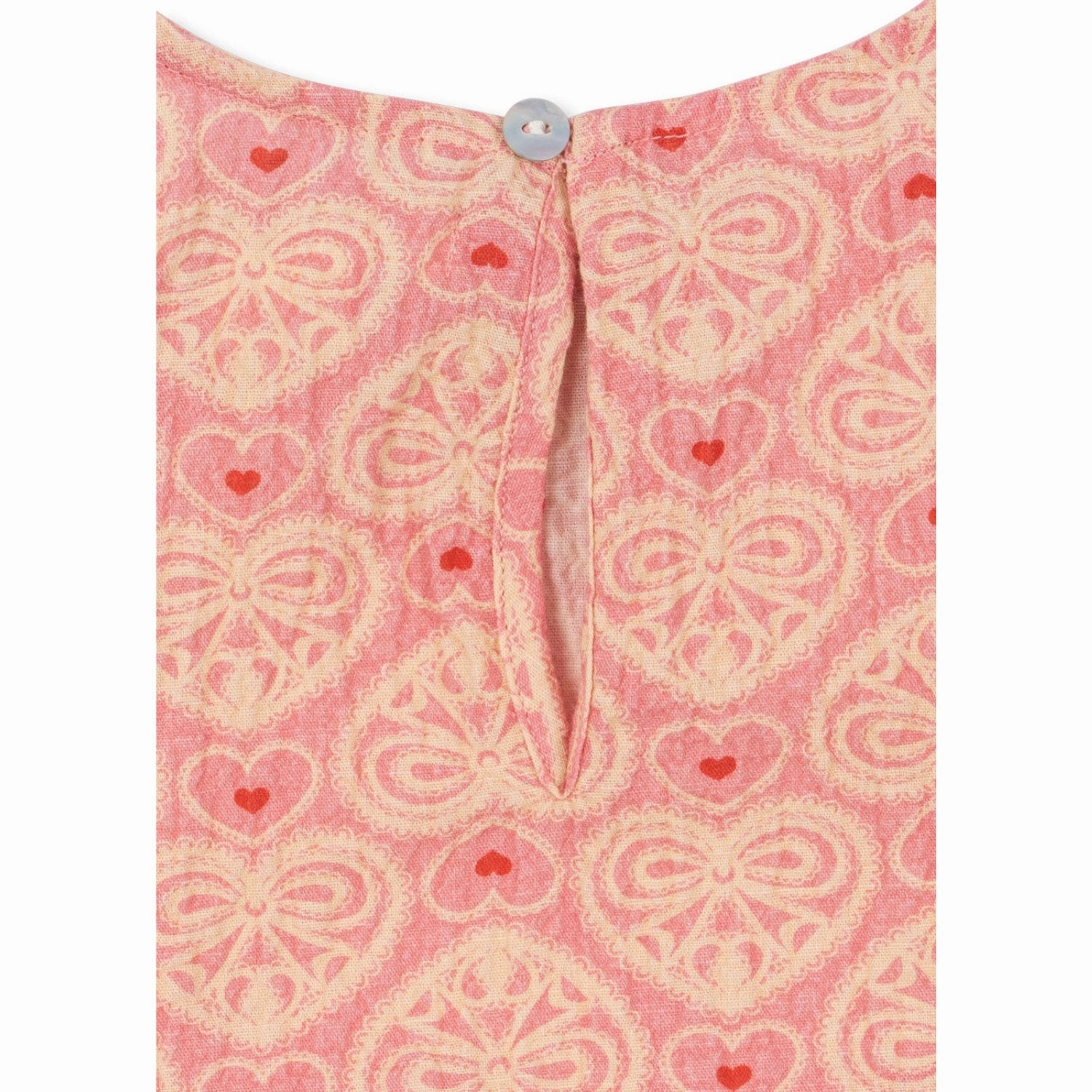 Konges Sljd Lacy Pink Ava Ss Blouse Gots Hem
