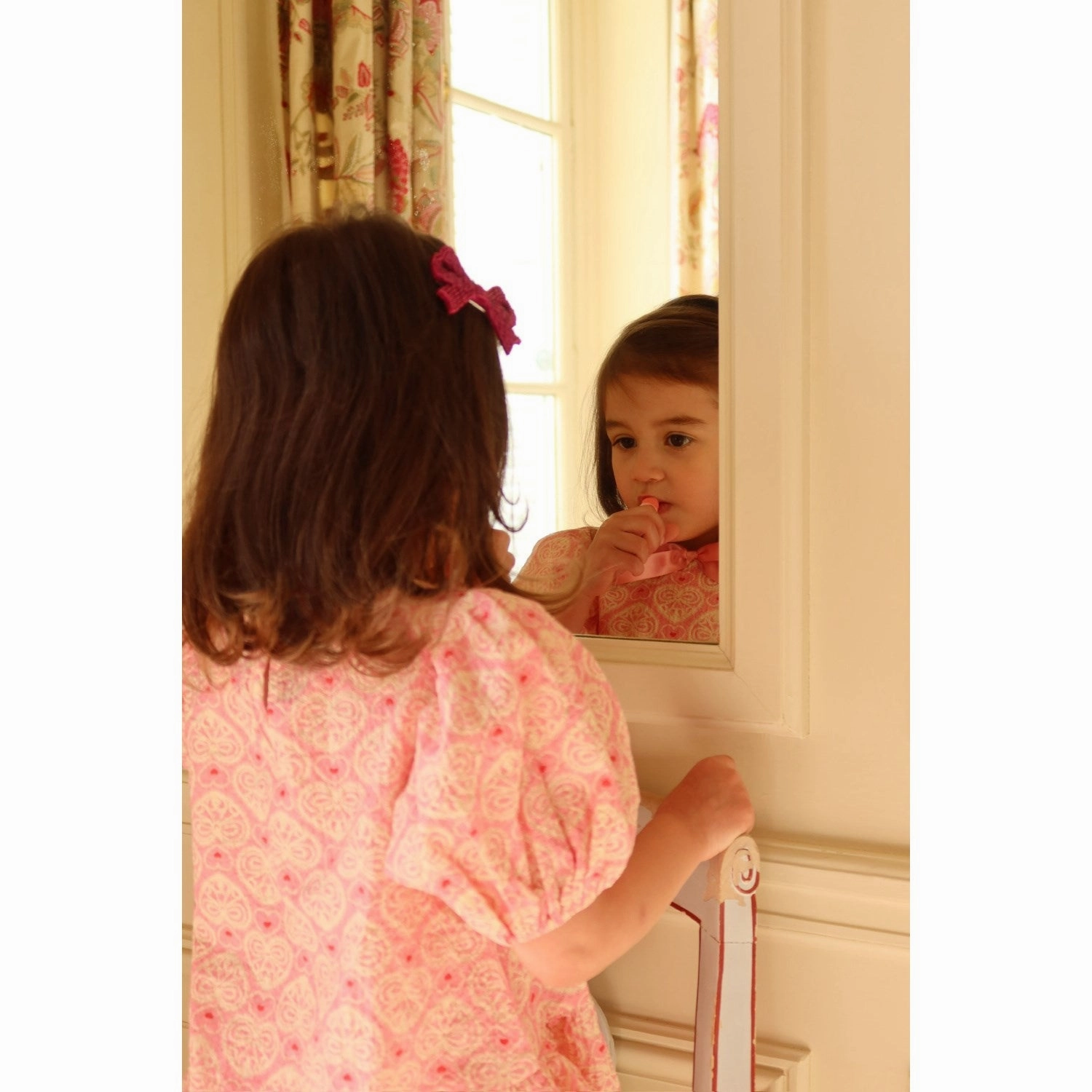 Konges Sljd Lacy Pink Ava Ss Blouse Gots Hem