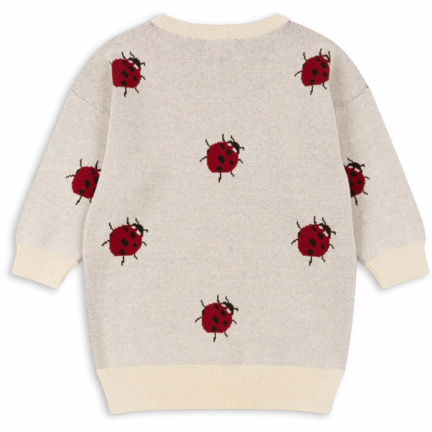 Konges Sljd Ladybug Lapis Knit Dress Chiffon
