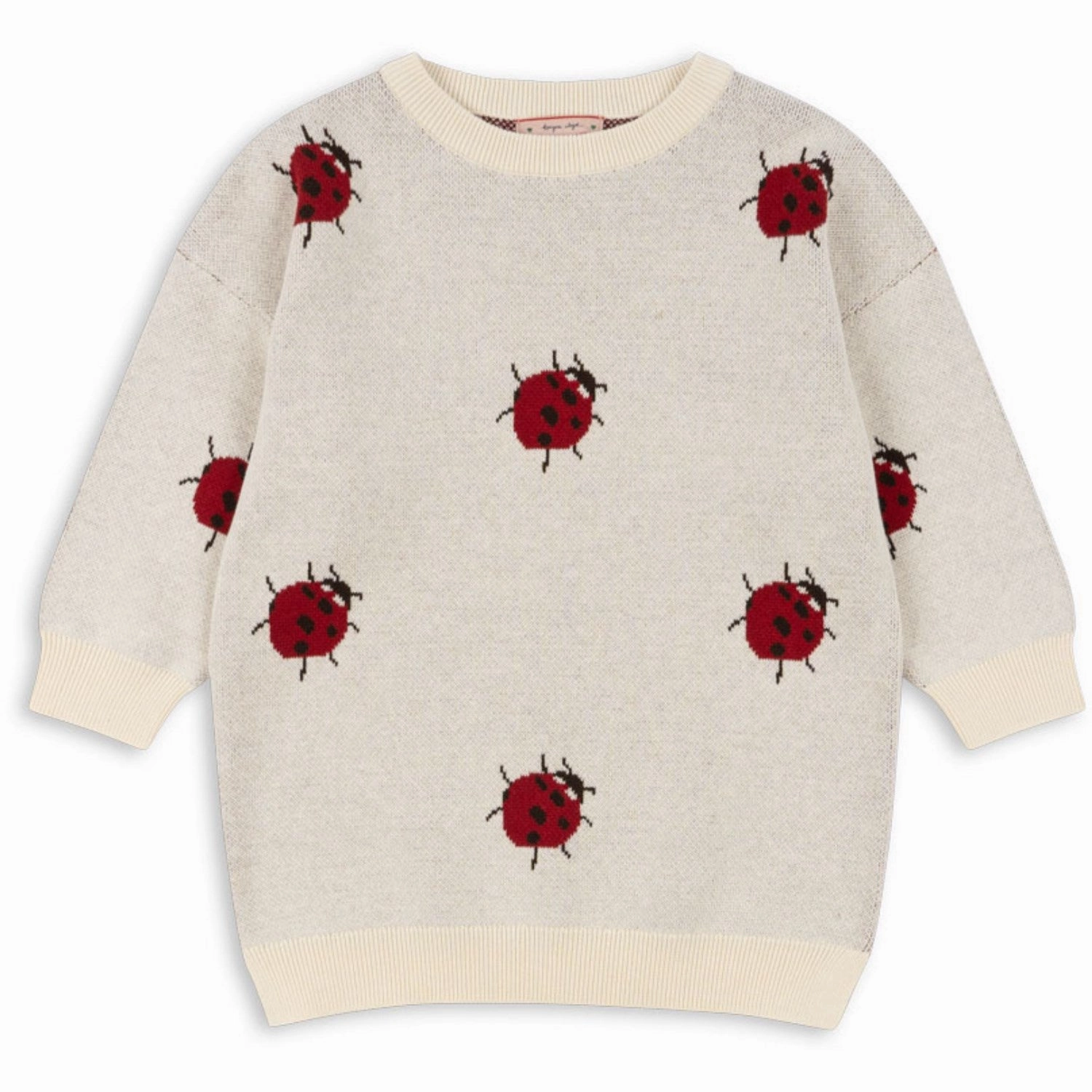 Konges Sljd Ladybug Lapis Knit Dress Chiffon Laid-back