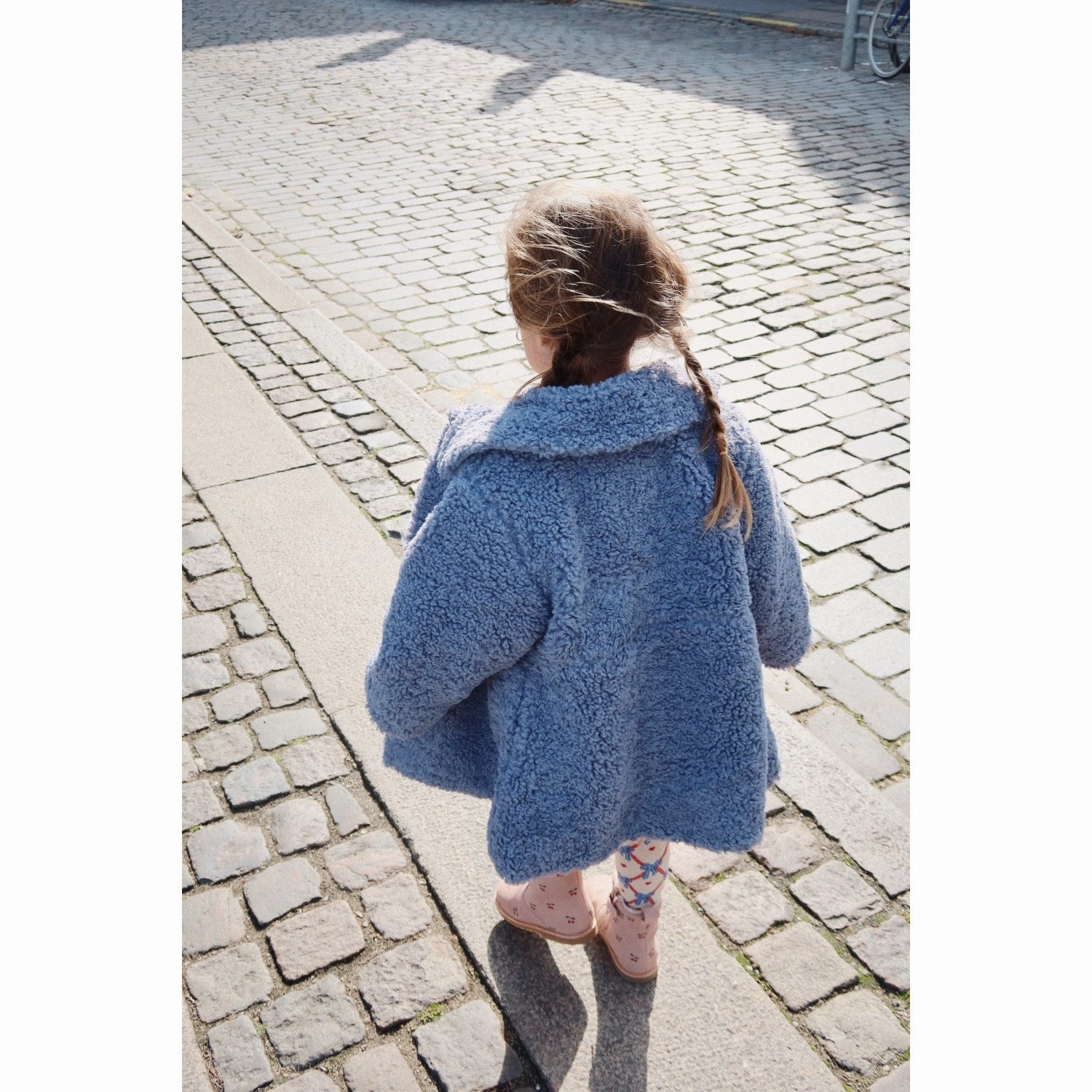 Konges Sljd Light Blue Tillie Coat Pattern