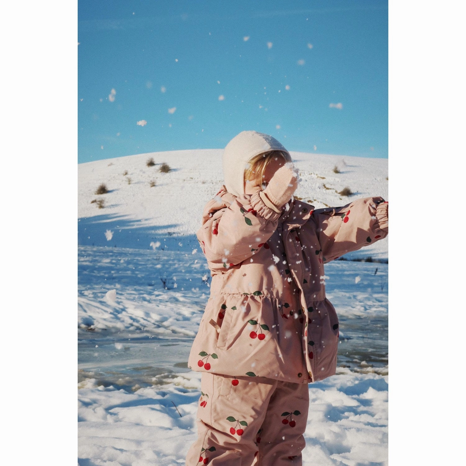 Konges Sljd Ma Grande Cerise Blush Mismou Frill Jacket Button