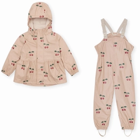 Konges Sljd Ma Grande Cerise Blush Rainy Palme Set Girl Pattern Luxury