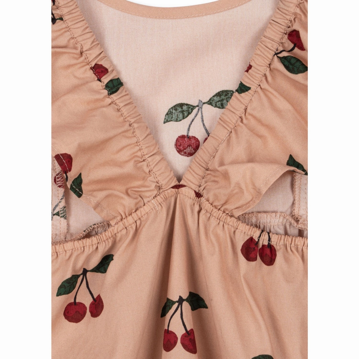 Konges Sljd Ma Grande Cerise Blush Verbena Romper Gots Bow