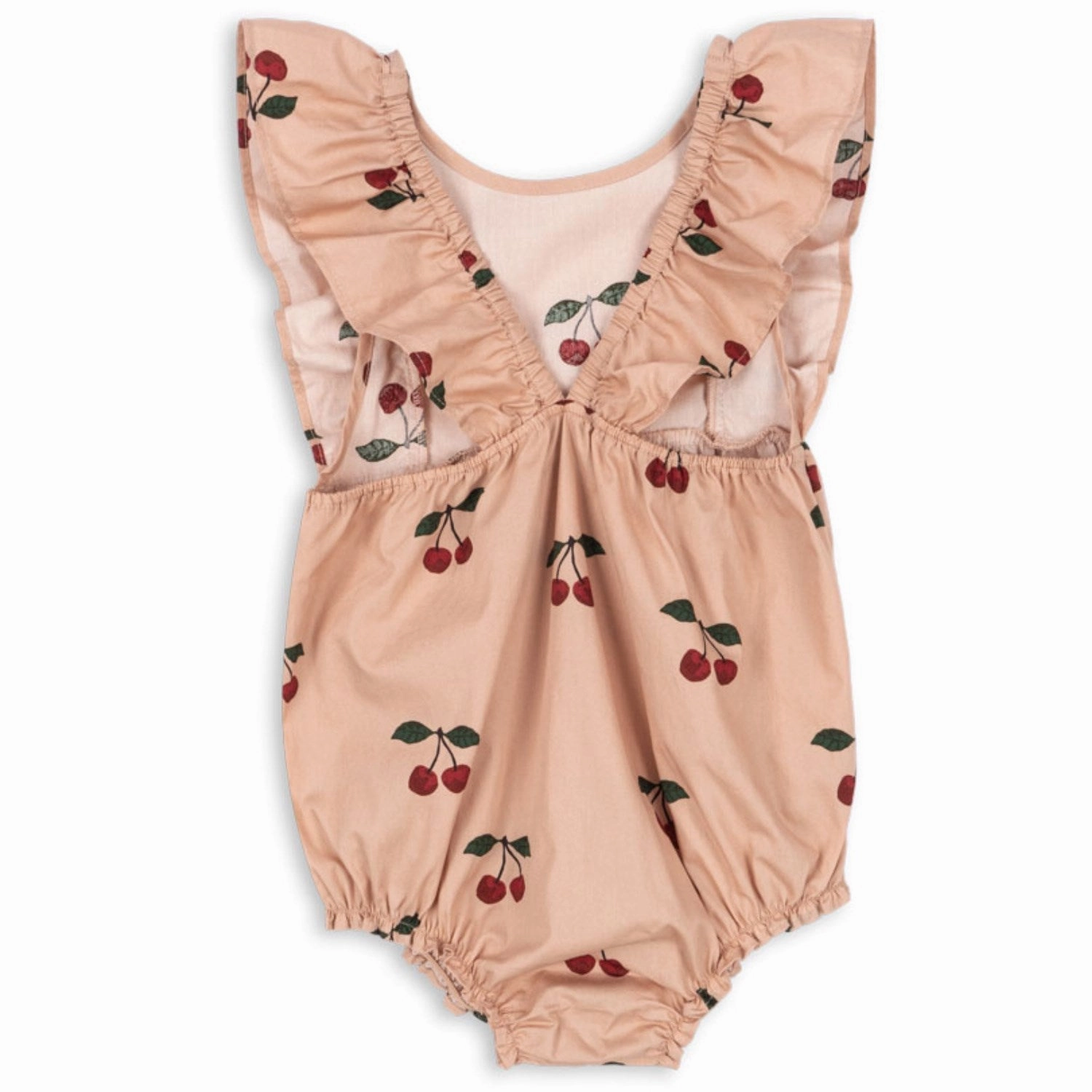 Konges Sljd Ma Grande Cerise Blush Verbena Romper Gots Bow