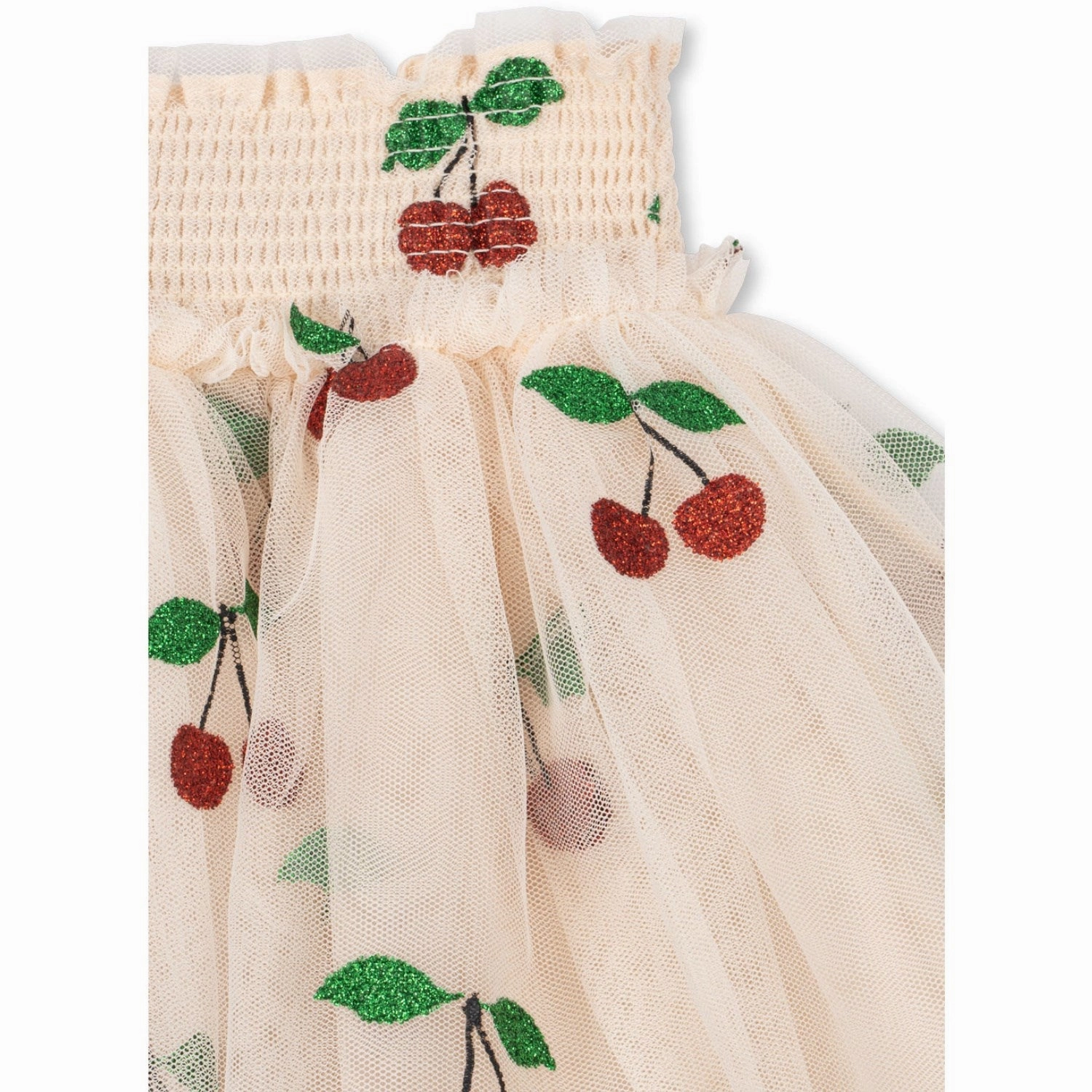 Konges Sljd Ma Grande Cerise Glitter Tullie Smock Skirt Pocket