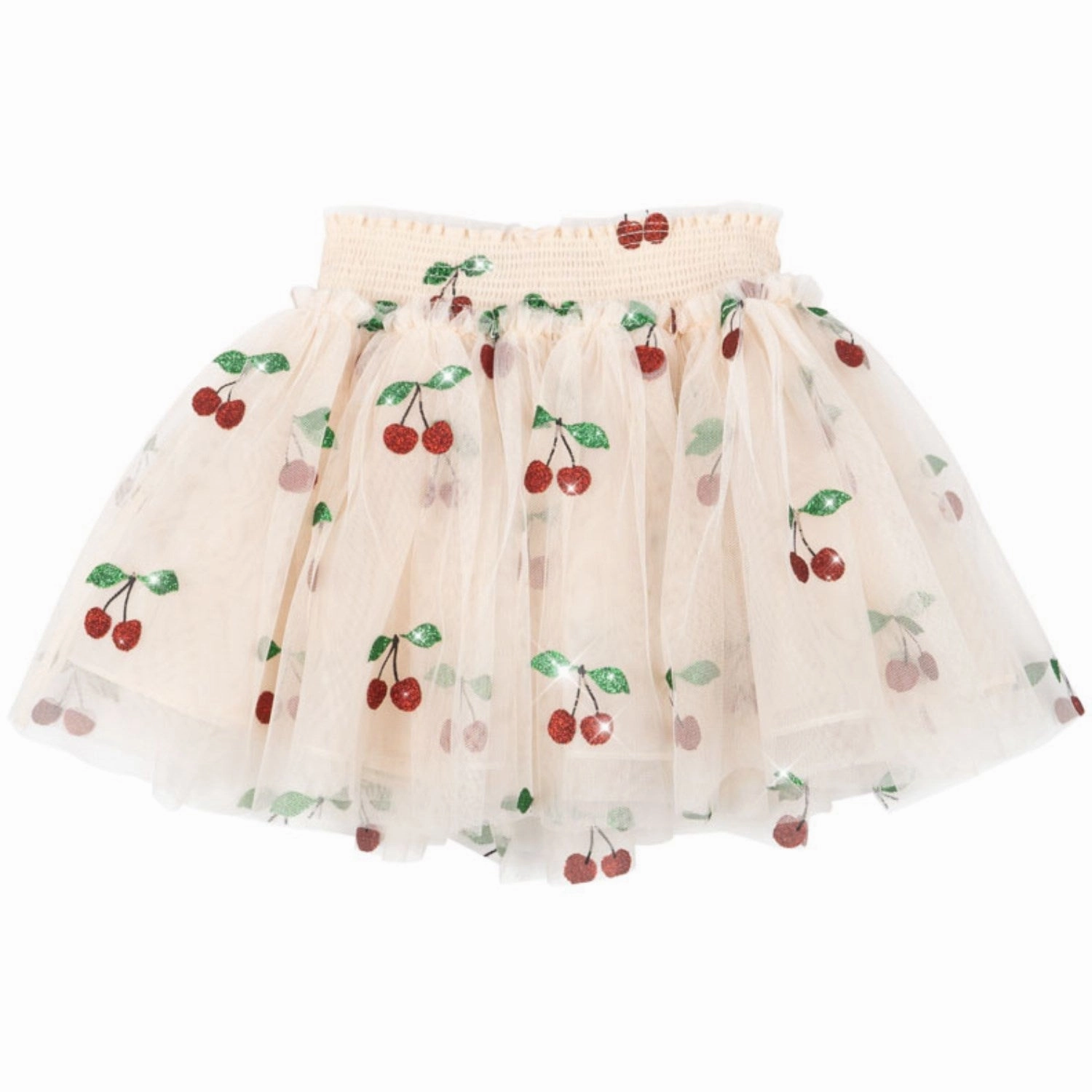 Konges Sljd Ma Grande Cerise Glitter Tullie Smock Skirt Pocket
