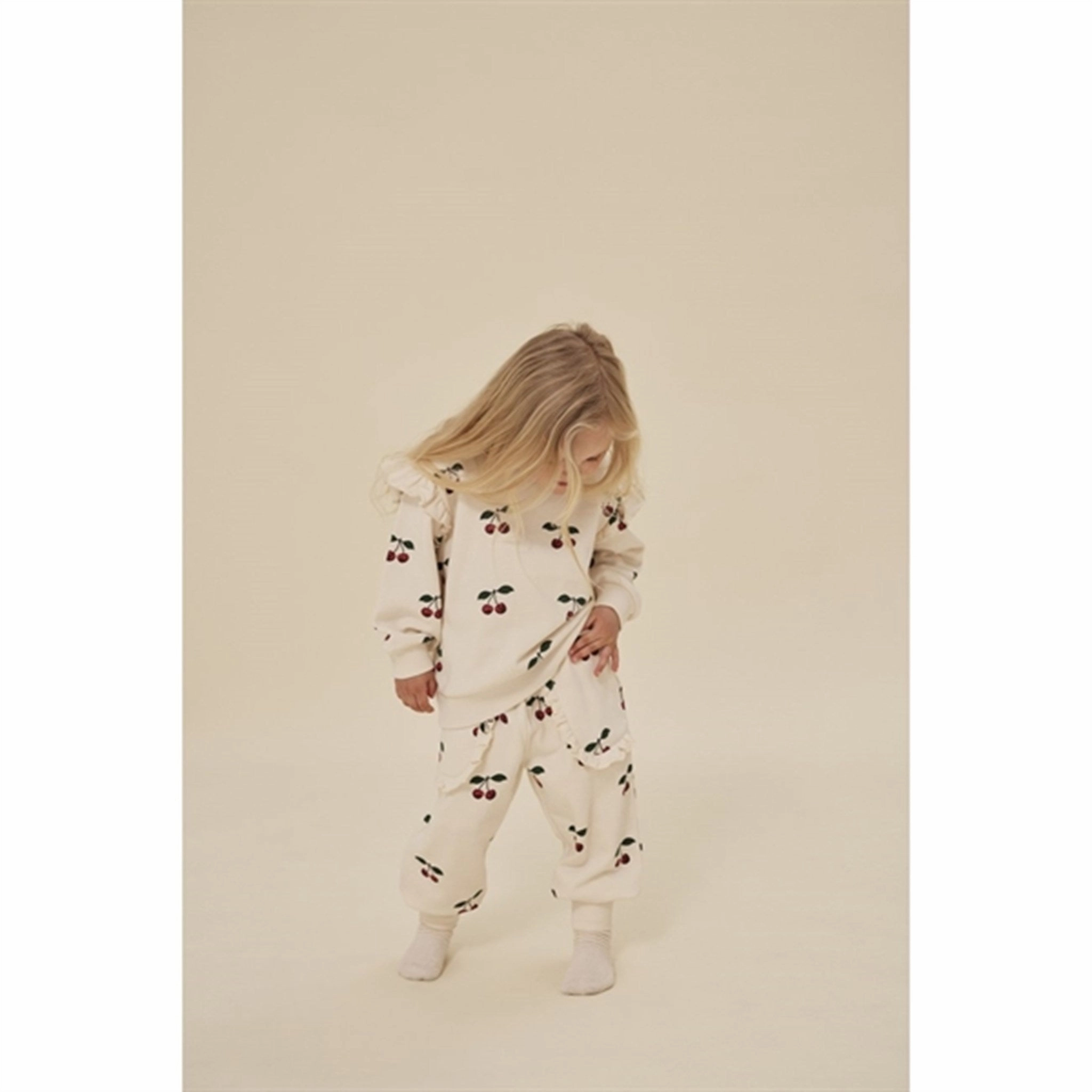 Konges Sljd Ma Grande Cerise Lou Frill Sweatshirt Distinctive