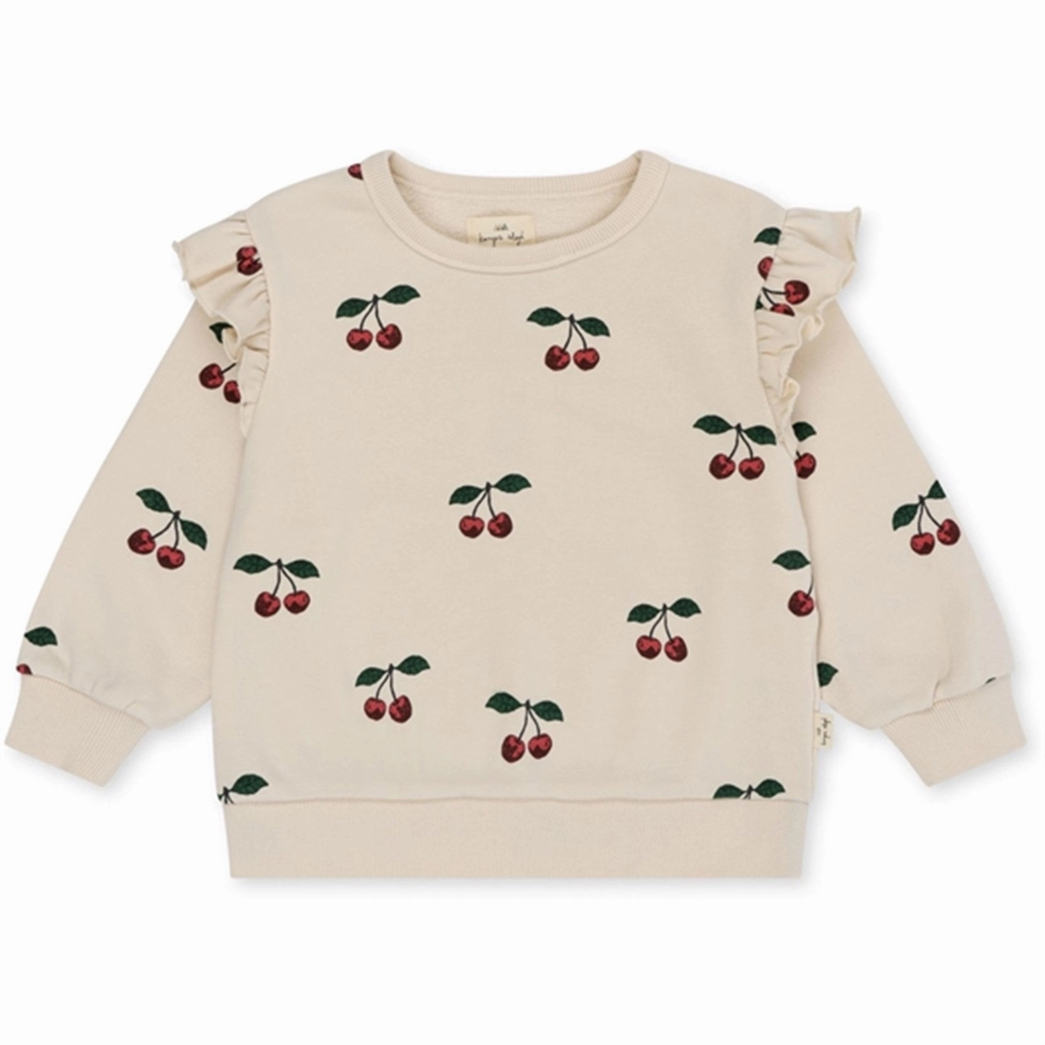 Konges Sljd Ma Grande Cerise Lou Frill Sweatshirt Distinctive Pocket
