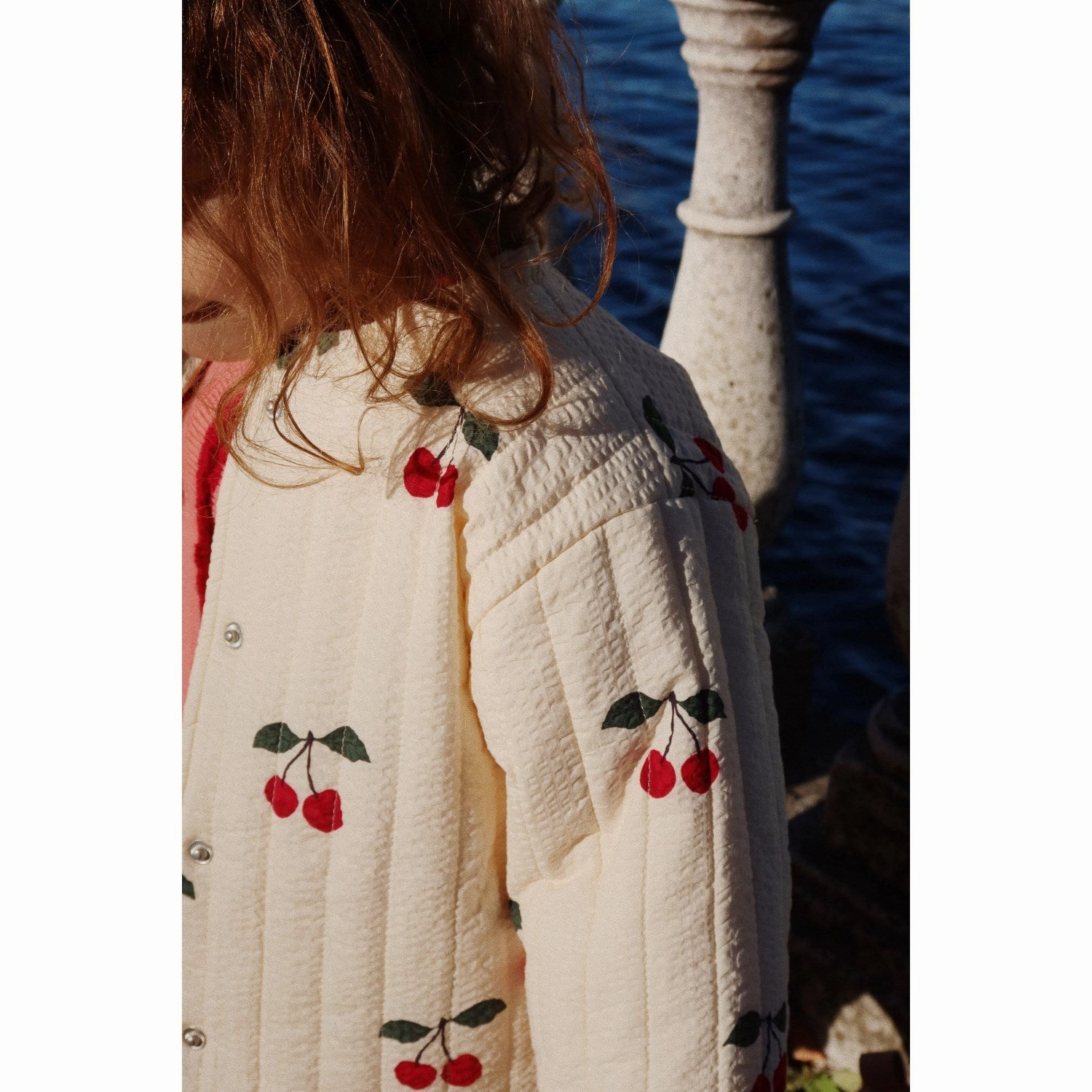 Konges Sljd Ma Grande Cerise Lunella Quilted Jacket Gots Tulle