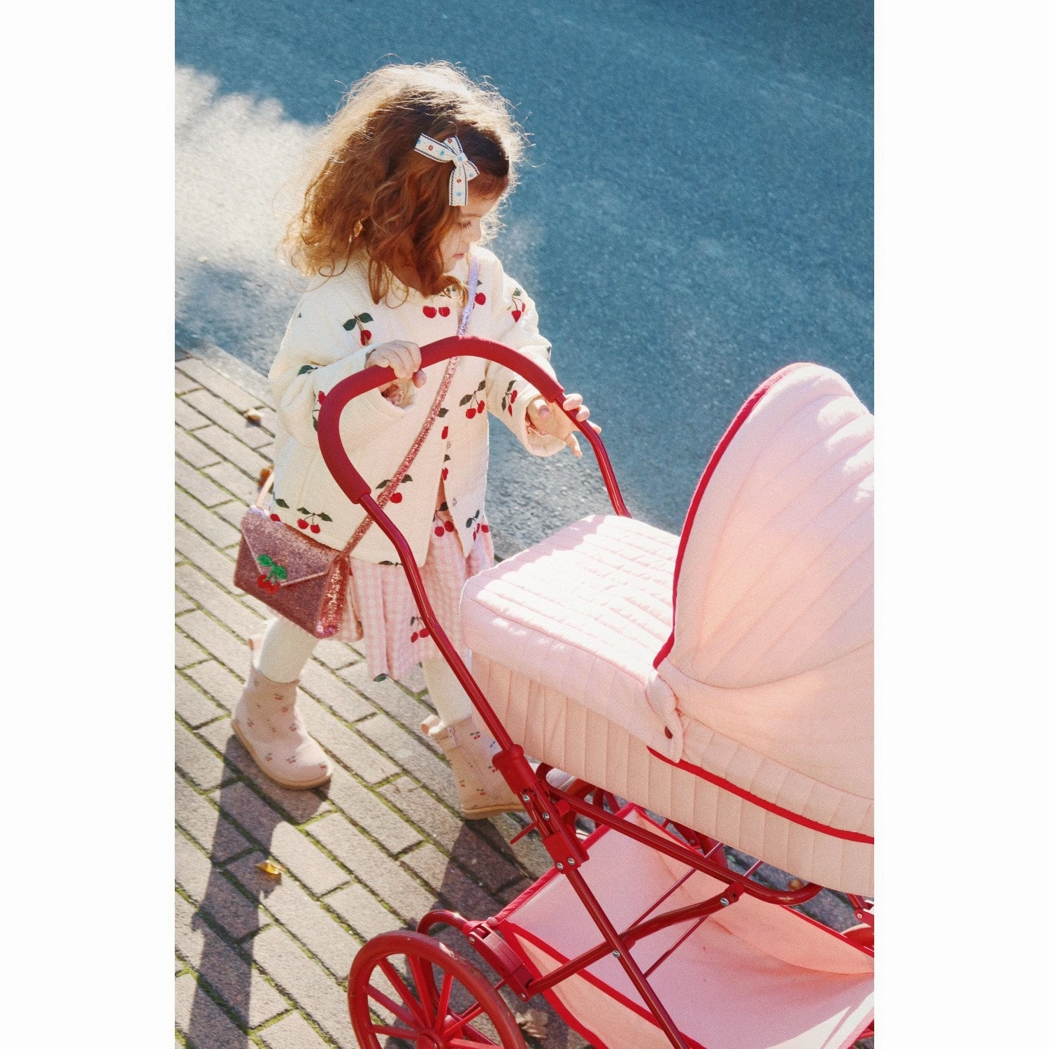 Konges Sljd Ma Grande Cerise Lunella Quilted Jacket Gots Tulle