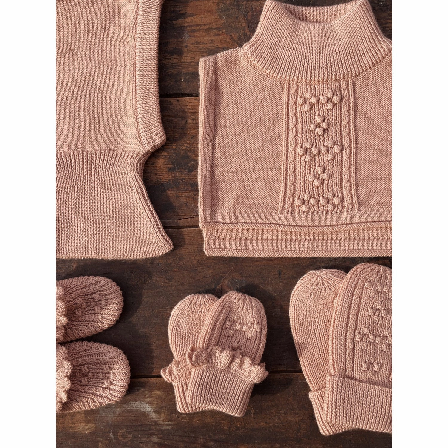 Konges Sljd Maple Sugar Cabby Mittens Tulle