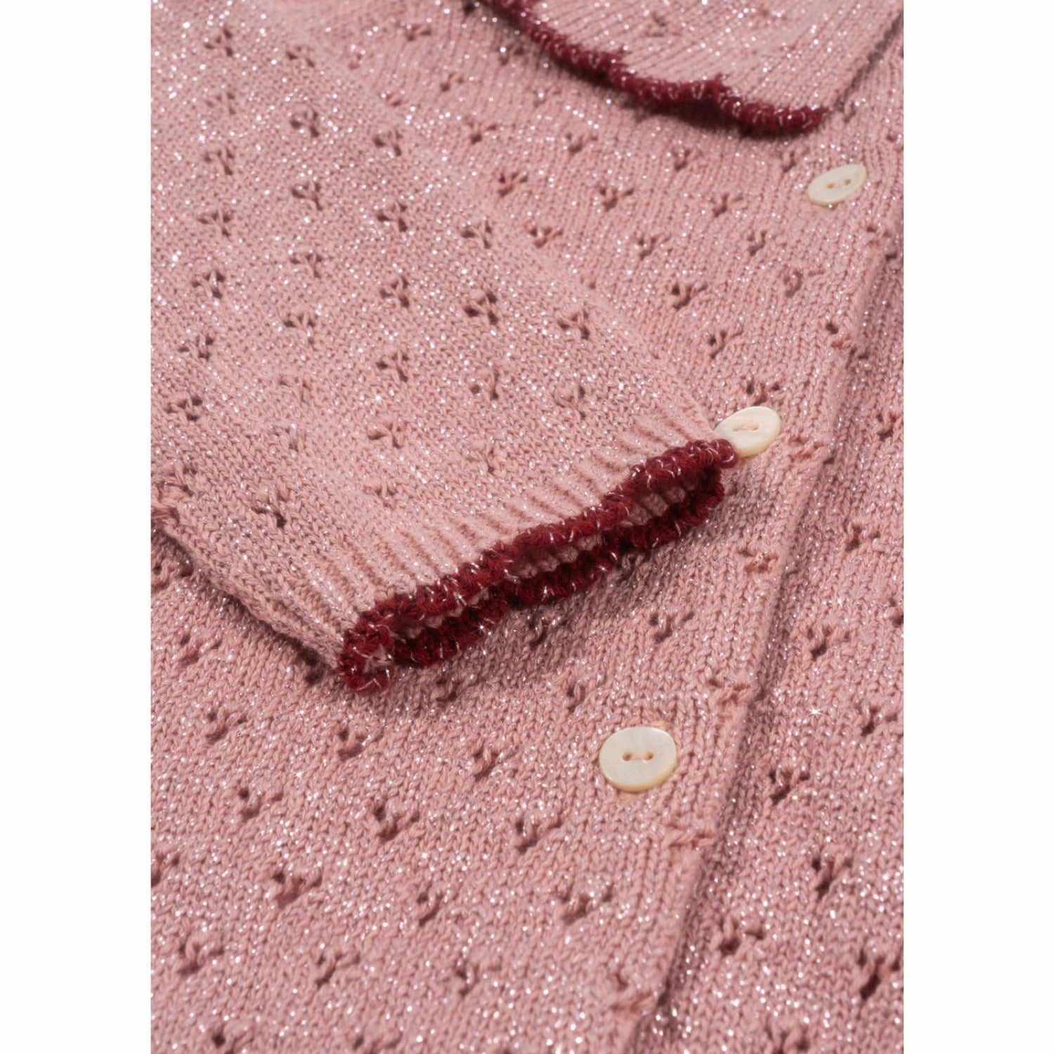 Konges Sljd Mellow Rose Holiday Knit Cardigan Alluring