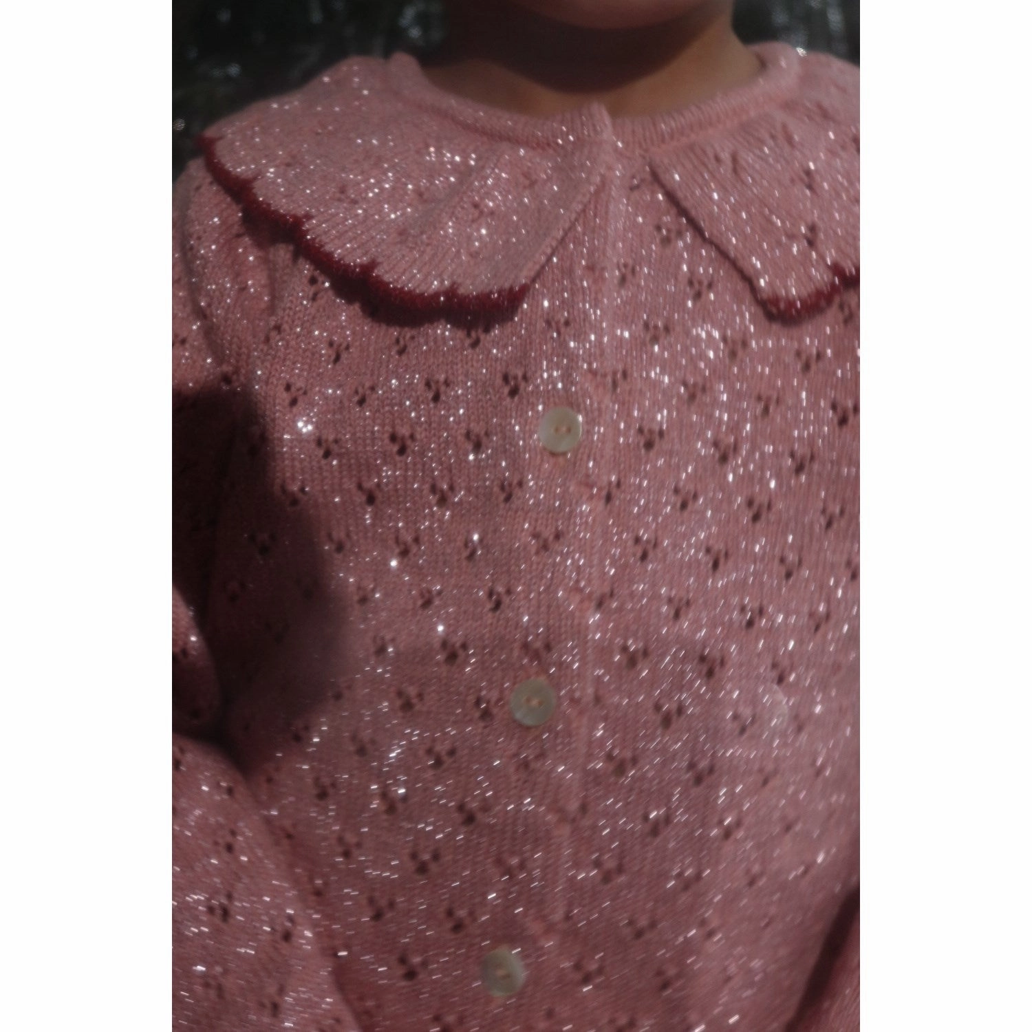 Konges Sljd Mellow Rose Holiday Knit Cardigan Alluring