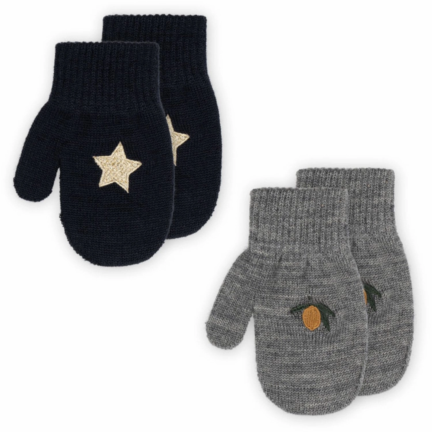 Konges Sljd Mix Pack 2 Pack Frill Mittens Knit Vintage