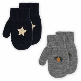 Konges Sljd Mix Pack 2 Pack Frill Mittens Knit Vintage