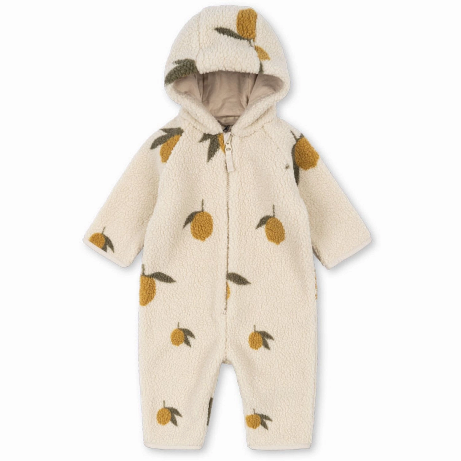 Konges Sljd Mon Grand Citron Sage Jody Teddy Onesie Grs Nylon Zipper