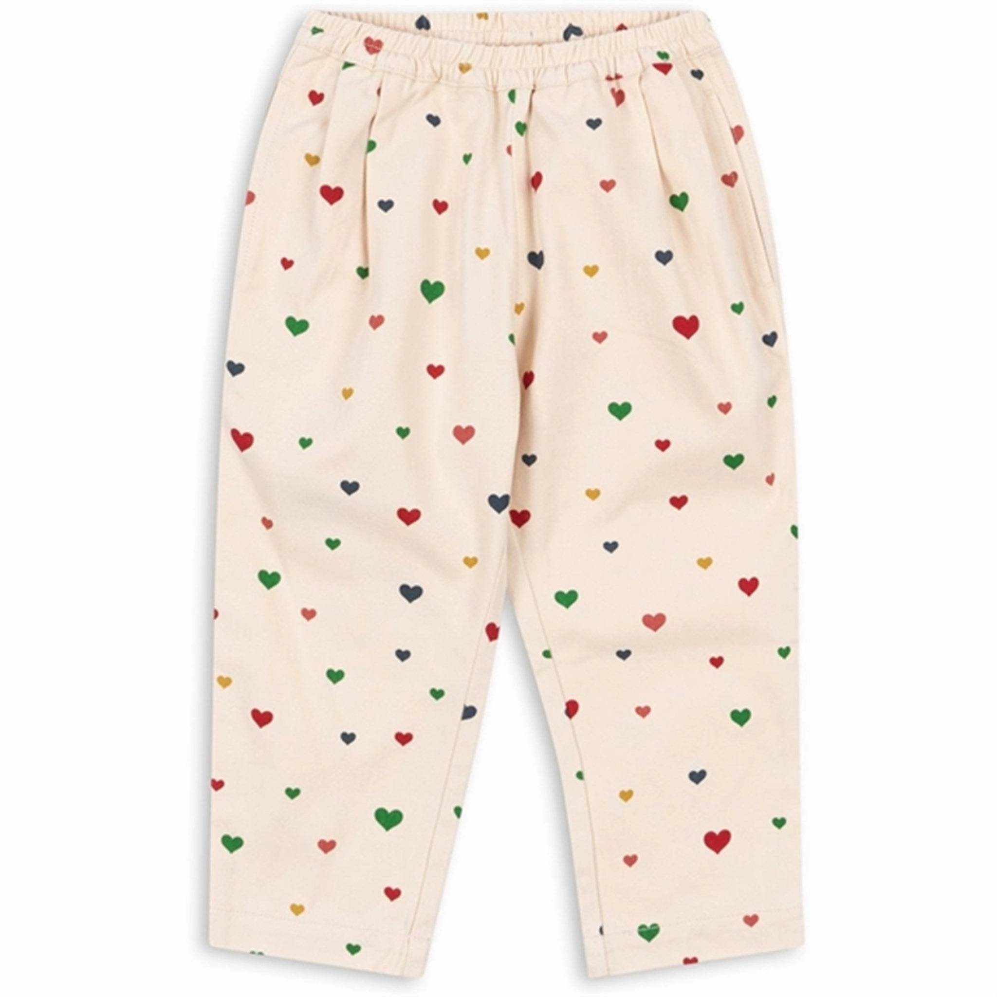 Konges Sljd Multi Heart Blush Fen Pants Fitted Minimalist