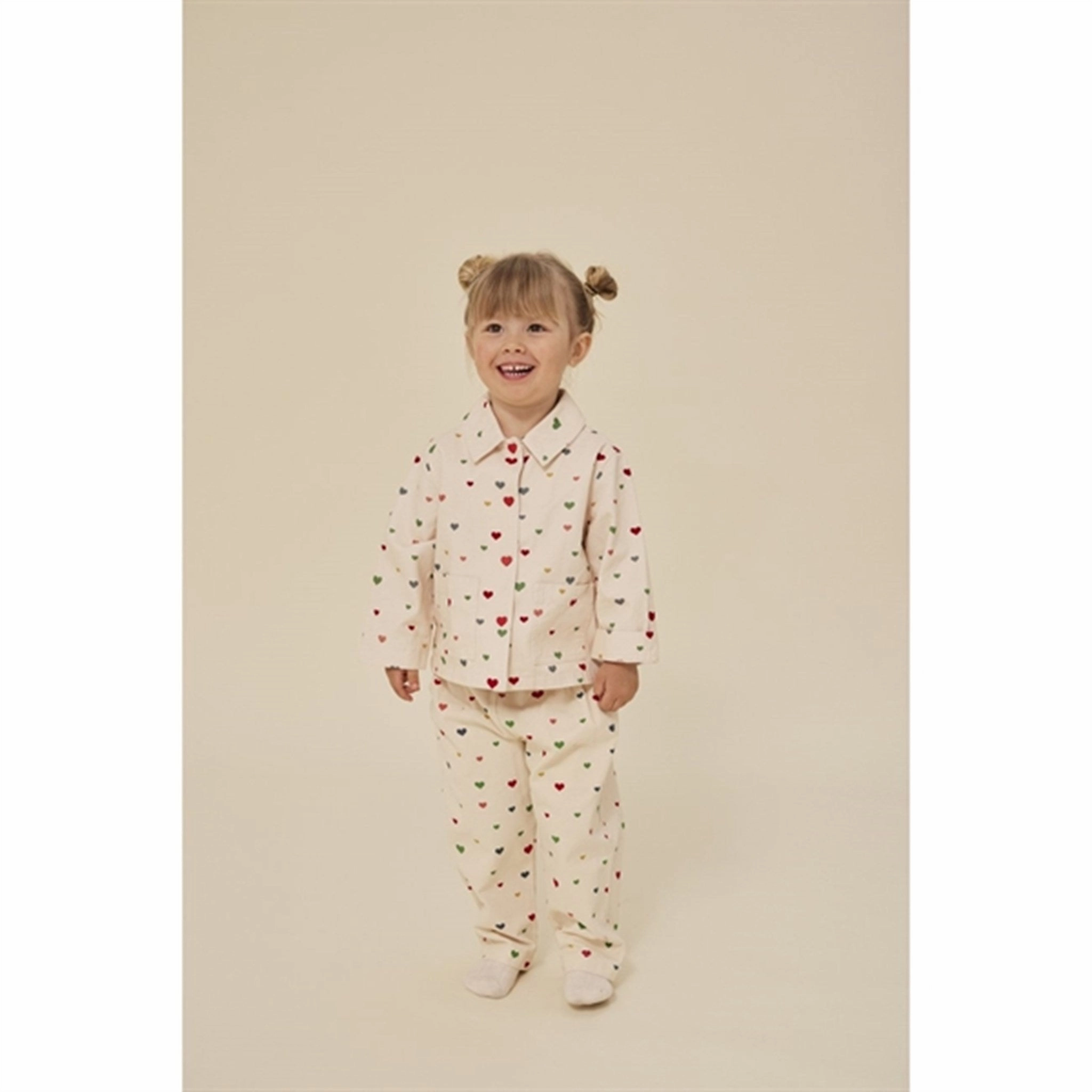 Konges Sljd Multi Heart Blush Fen Pants Fitted