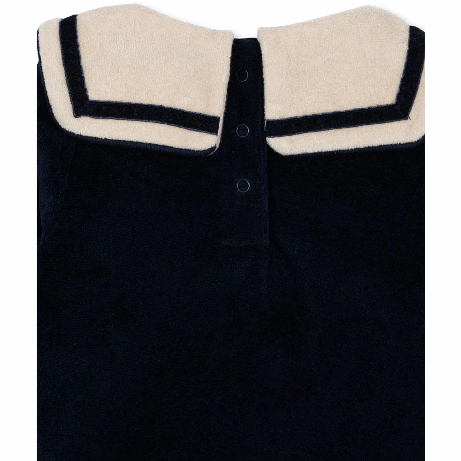 Konges Sljd Navy Blazer Matelot Romper Gots Embroidery
