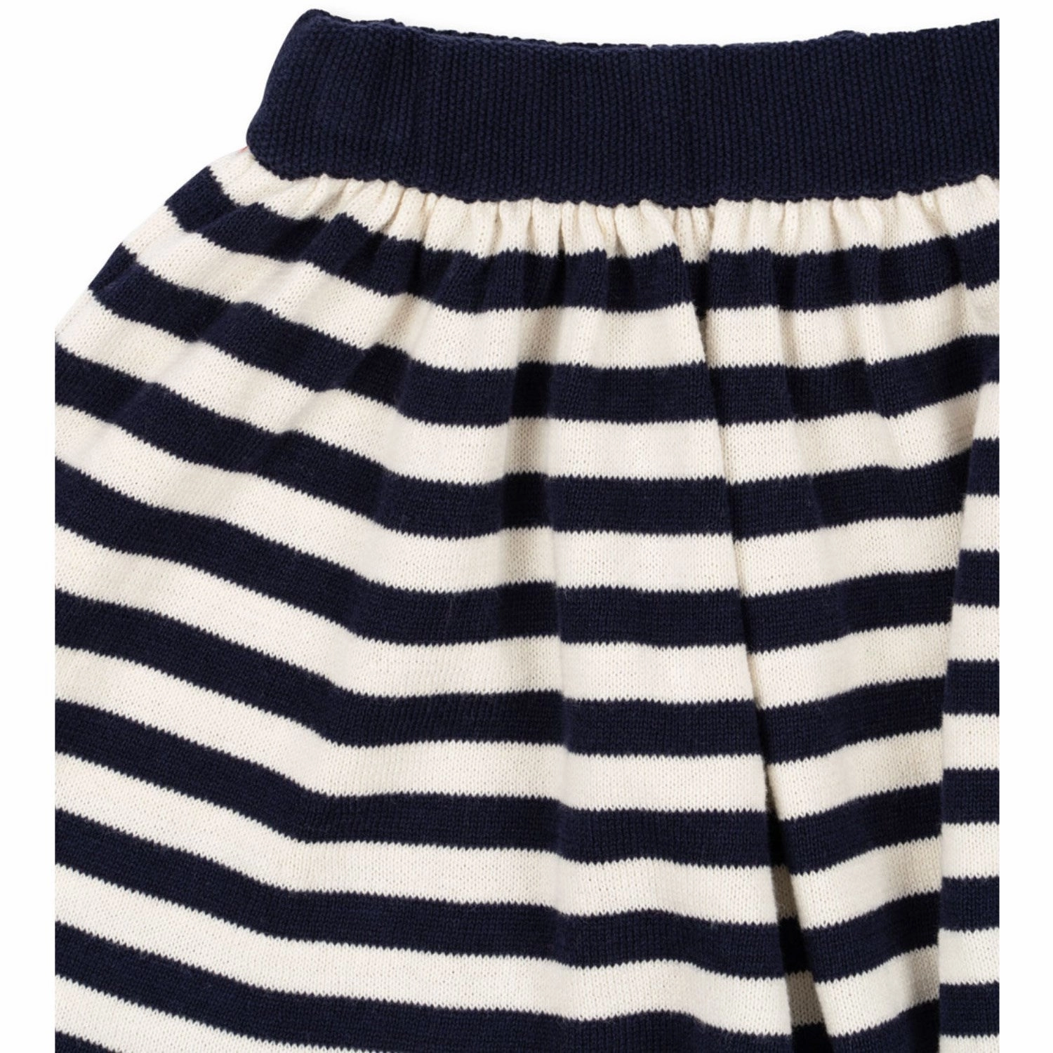 Konges Sljd Navy Stripe Venton Knit Skirt Gots Seam