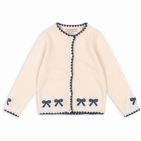 Konges Sljd Off White Collette Knit Cardigan Exquisite Pattern