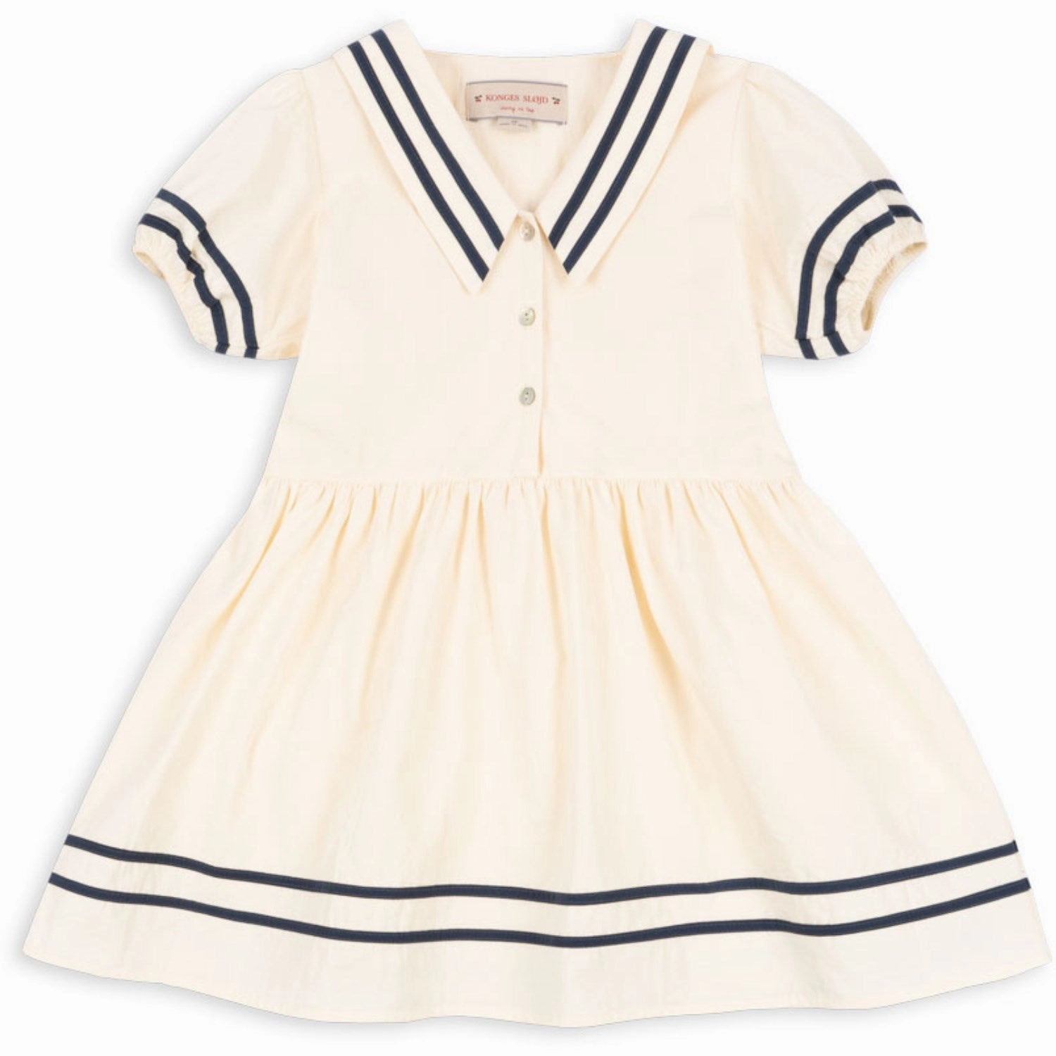 Konges Sljd Optic White Allie Sailor Dress Gots Statement Distinctive