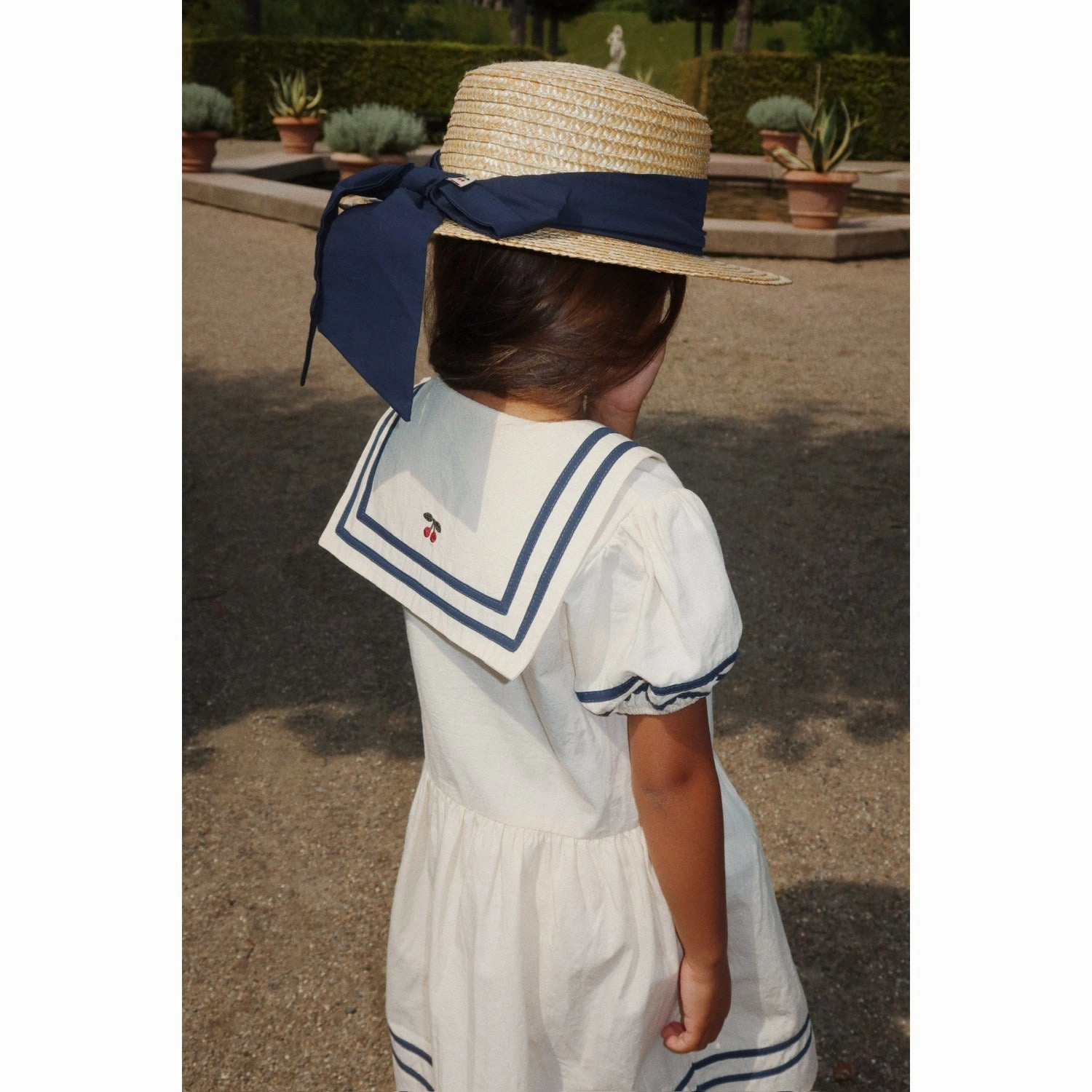 Konges Sljd Optic White Allie Sailor Dress Gots Statement