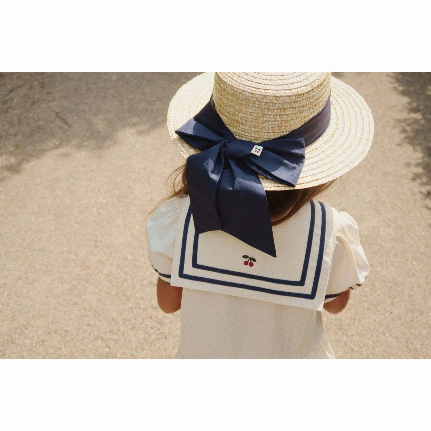 Konges Sljd Optic White Allie Sailor Dress Gots Statement