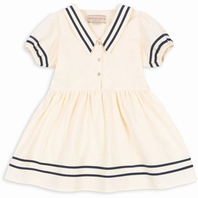 Konges Sljd Optic White Allie Sailor Dress Gots Statement Distinctive