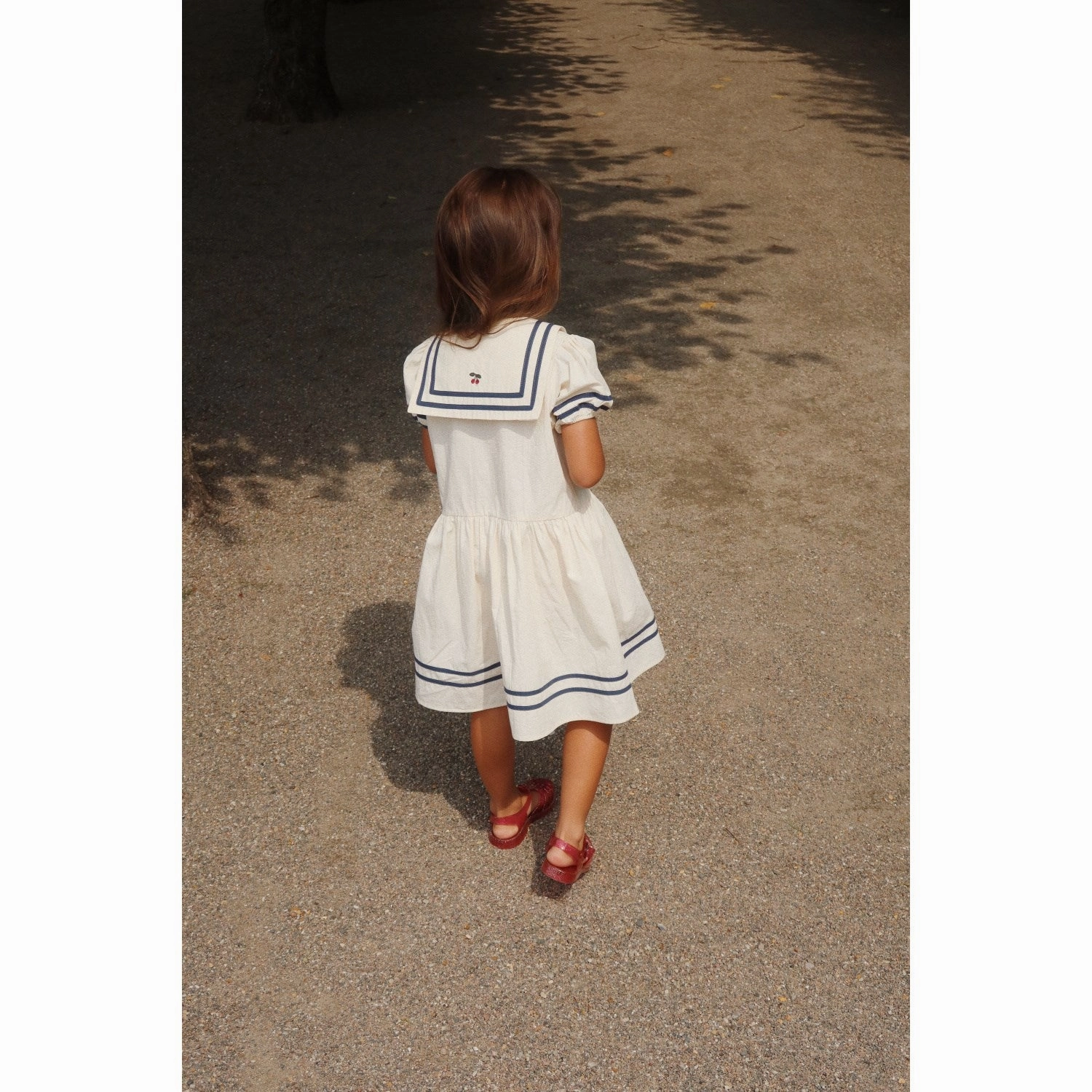 Konges Sljd Optic White Allie Sailor Dress Gots Statement