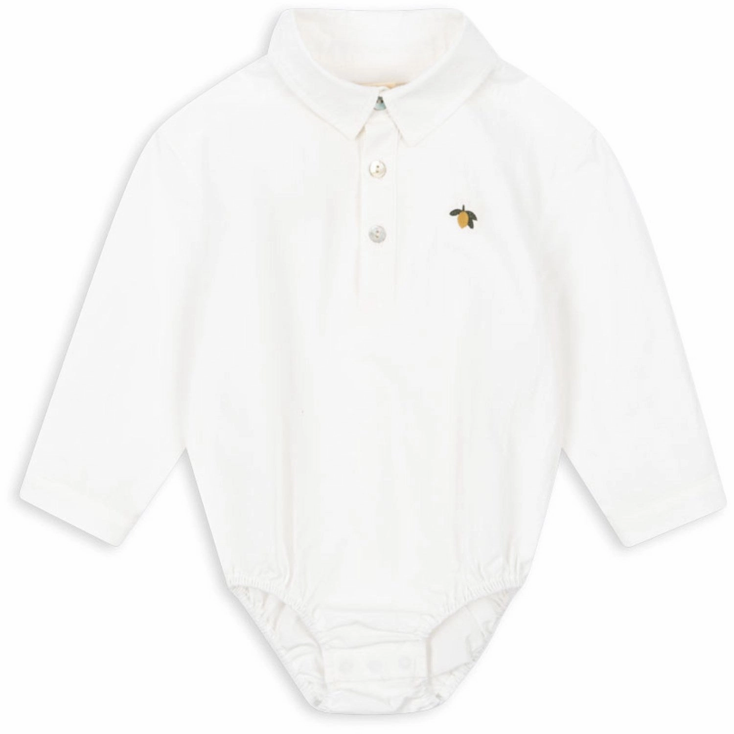 Konges Sljd Optic White Rolf Baby Shirt Gots Superior Zipper