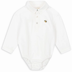 Konges Sljd Optic White Rolf Baby Shirt Gots Superior Zipper
