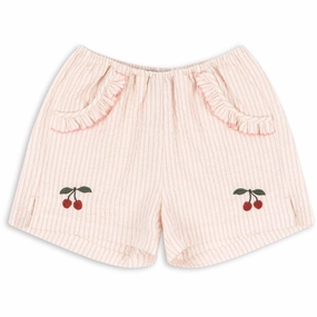 Konges Sljd Peony Stripe Ellie Frill Shorts Gots Artisanal Stylish