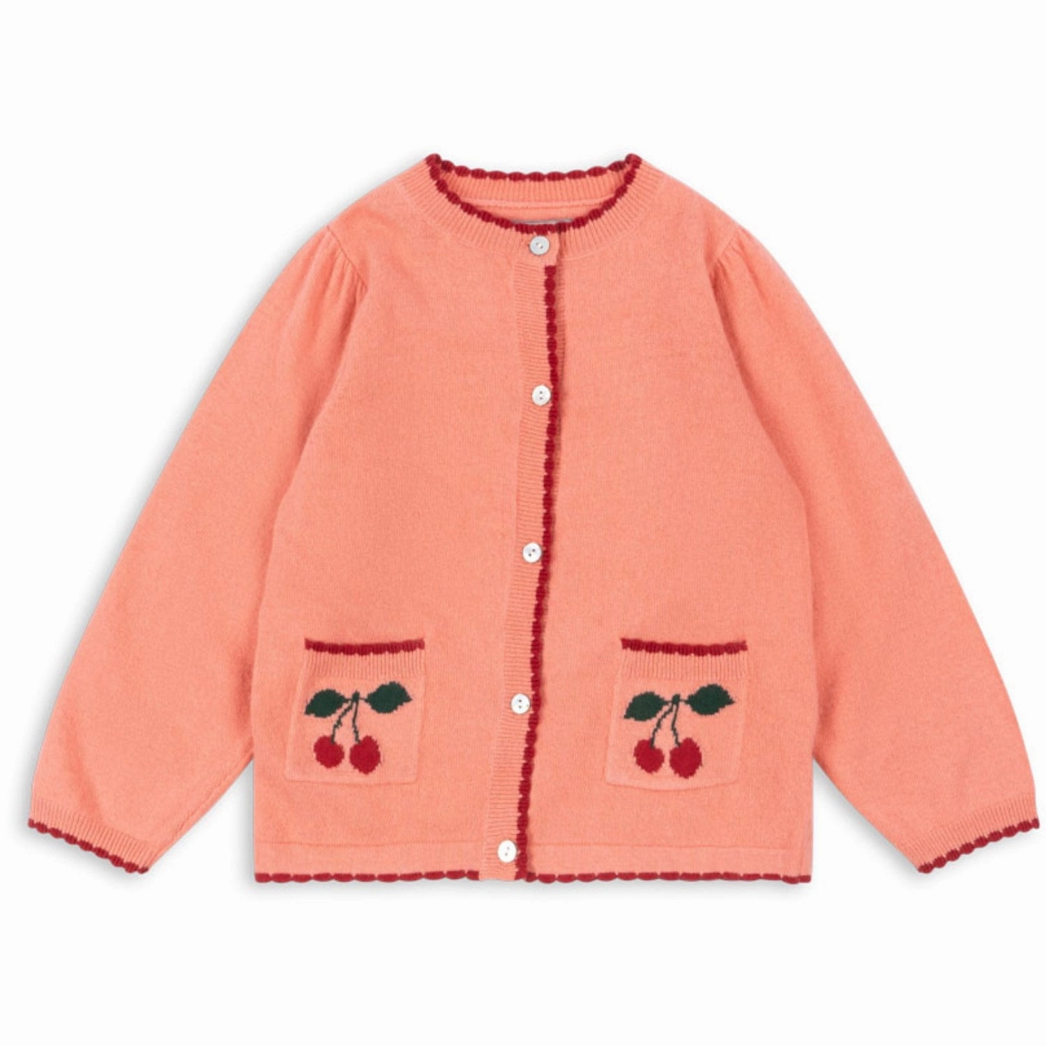 Konges Sljd Powder Pink Alexa Knit Cardigan Texture Bold