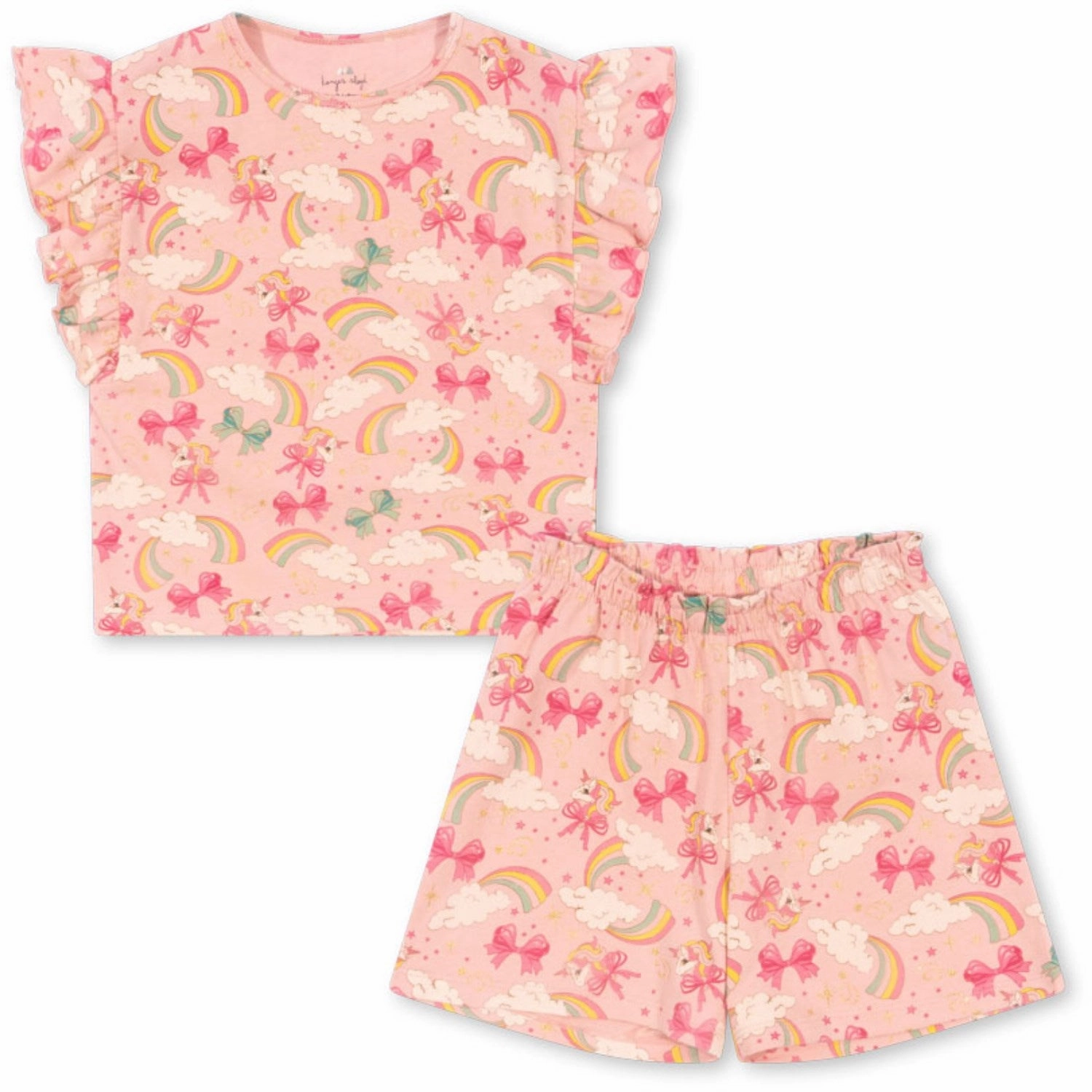 Konges Sljd Rainbow Bow Lin Frill Set Gots Nylon Zipper