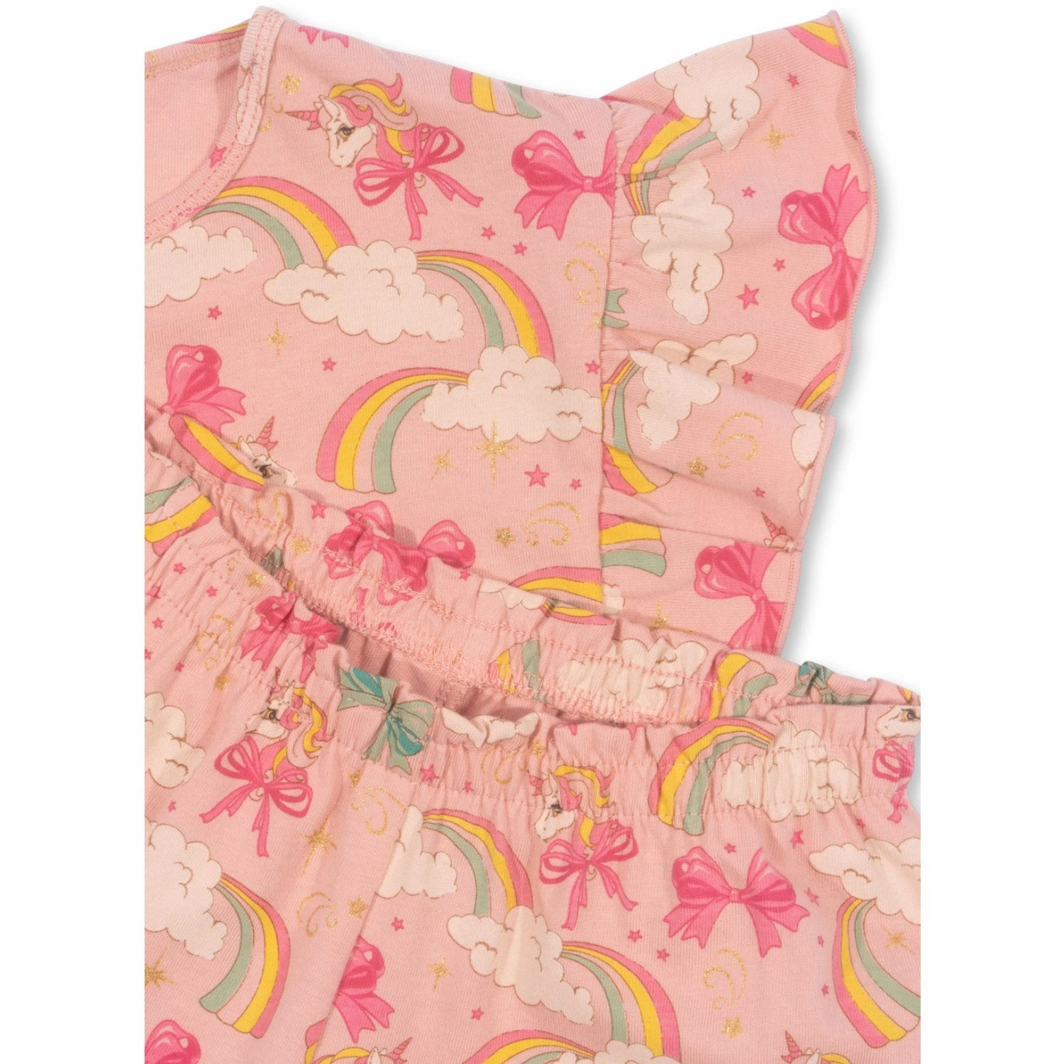Konges Sljd Rainbow Bow Lin Frill Set Gots Nylon